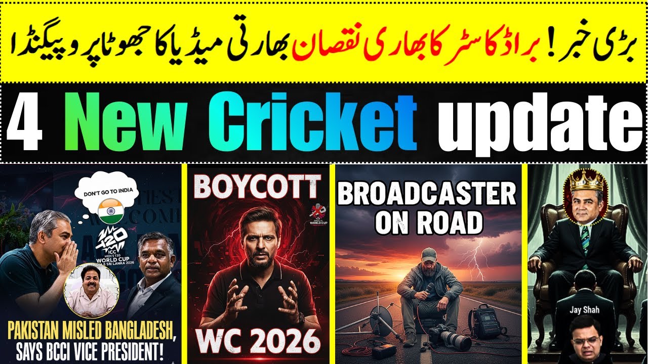 4 New update | Broadcaster huge loss | False propaganda by Indian media about T20 World cup 2026