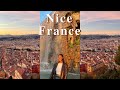 Travel vlog nice france  castle hill local french food solo travel
