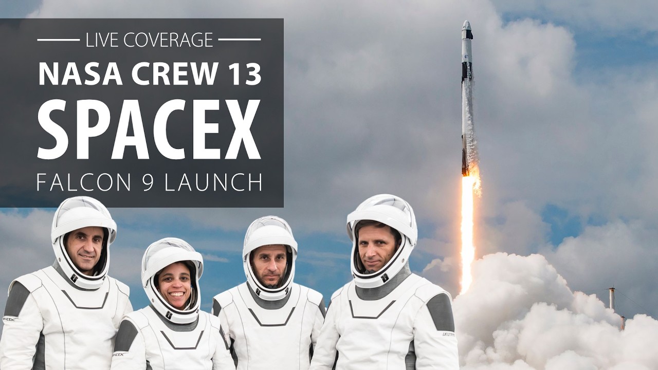 SpaceX Falcon 9 rocket launches NASA's Crew 13 mission to the space station