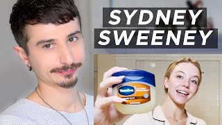 Derm reacts to Sydney Sweeney's... interesting skincare routine