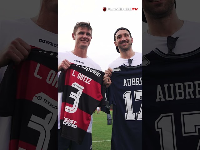 LÉO ORTIZ E EMERSON ROYAL ACOMPANHARAM UM DIA DE TREINO DO DALLAS COWBOYS NO NINHO! 🏈
