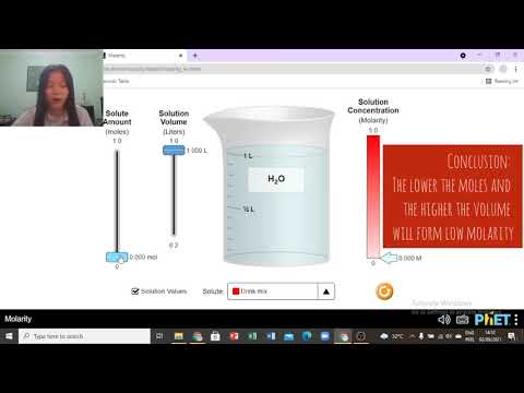 PhET Simulation (Molarity) - By Winola