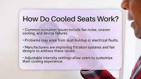 How Do Cooled Seats Work? - Talking Tech Trends