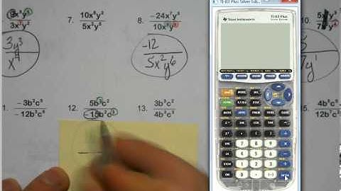 Alg 1 - Unit 5 - 7.2 Exponent Rules (with Negative Exponents)