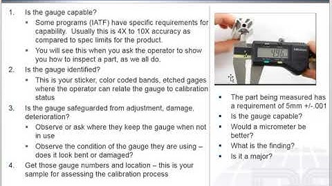 Gauge Calibration