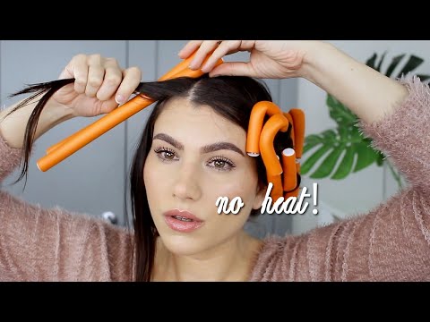 FLEXI ROD SET CURLS! Heatless Hair Tutorial