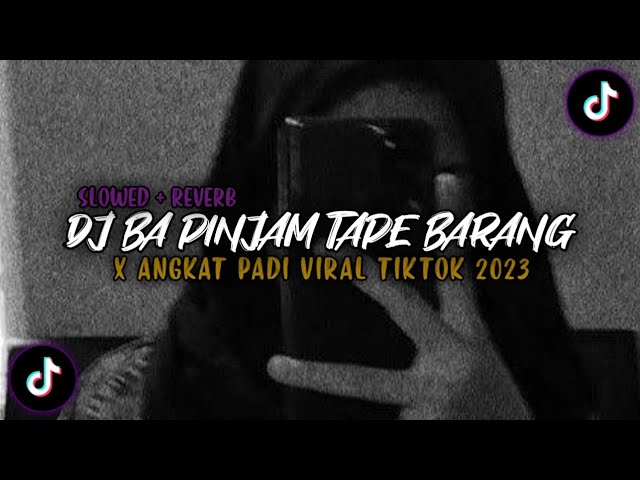 DJ BA PINJAM TAPE BARANG X ANGKAT PADI (SLOWED & REVERB) VIRAL TIKTOK 2023 class=