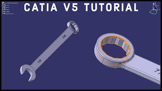 CATIA V5 Tutorial #22 | Combination Wrench | Advanced