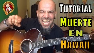 Como tocar MUERTE EN HAWAII de CALLE 13 en GUITARRA | Tutorial FACIL para principiantes chords