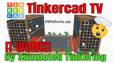 A working Tinkercad Sim Lab Earthquake Simulator Simulated Tinkering!