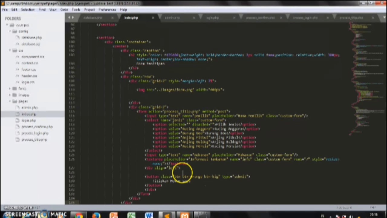 Project Web Programming II (Penitipan Hewan) - YouTube