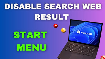 How to Disable Start Menu Web Search on Windows 11 || Disable Search Web Results