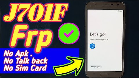 Samsung Galaxy J7 Core (J701F) 9.0 Frp Bypass ✔️NO APK✔️latest version