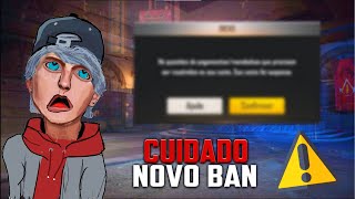 ⚠CUIDADO!! GARENA VAI BANIR MUITAS CONTAS - VEJA O NOVO BAN DO FREE FIRE!