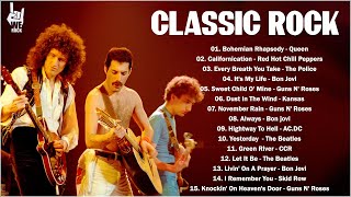 Classic Rock Greatest Hits 60&#39;s 70&#39;s 80&#39;s - Bon Jovi, Pink Floyd, Eagles, Queen, Def Leppard