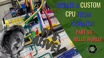 HOW TO CREATE A CPU IN AN FPGA - Part 7 -  Hello World!