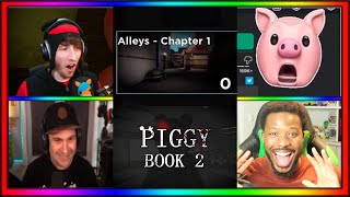 YOUTUBERS REACTION TO PIGGY: BOOK 2 CHAPTER 1! (KREEKCRAFT, THINKNOODLES AND MORE!)