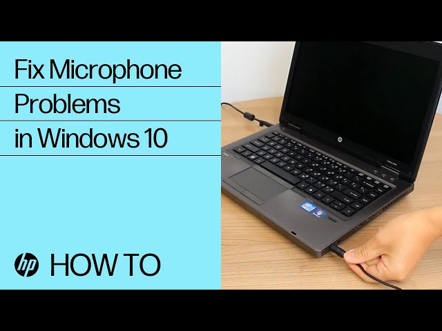 Fix Microphone Problems in 10 | HP Computers | HP Support - YouTube