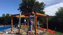 Timber frame pavilion build