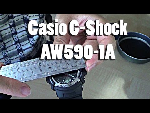 Anuncio helado Prestador Casio G-Shock (4778) AW590 Watch Unboxing and First Look - YouTube