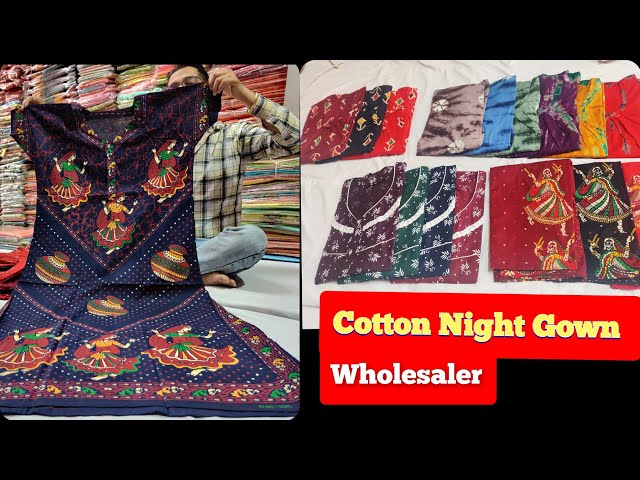 Ladies Nighty manufacturer & Wholesalers Cont. 9967342404/02224311213 |  Online shopping clothes, Fancy kurti, Wholesale clothing