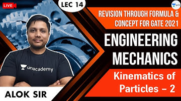 KINEMATICS OF PARTICLES :2| L:14 | Engineering Mechanics |Revision for GATE 2021