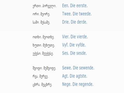 სამ. აფრიკულის გაკვეთილი 7 (რიცხვები)/South African Lesson 7/Южной Африки язык Урок 7