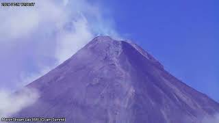 Mayon Volcano Timelapse Daytime Crater Cam - April 28, 2026