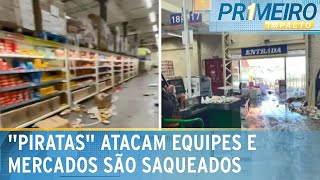 Na tragédia do RS, criminosos saqueiam supermercados e roubam barcos | Primeiro Impacto (07/05/24)