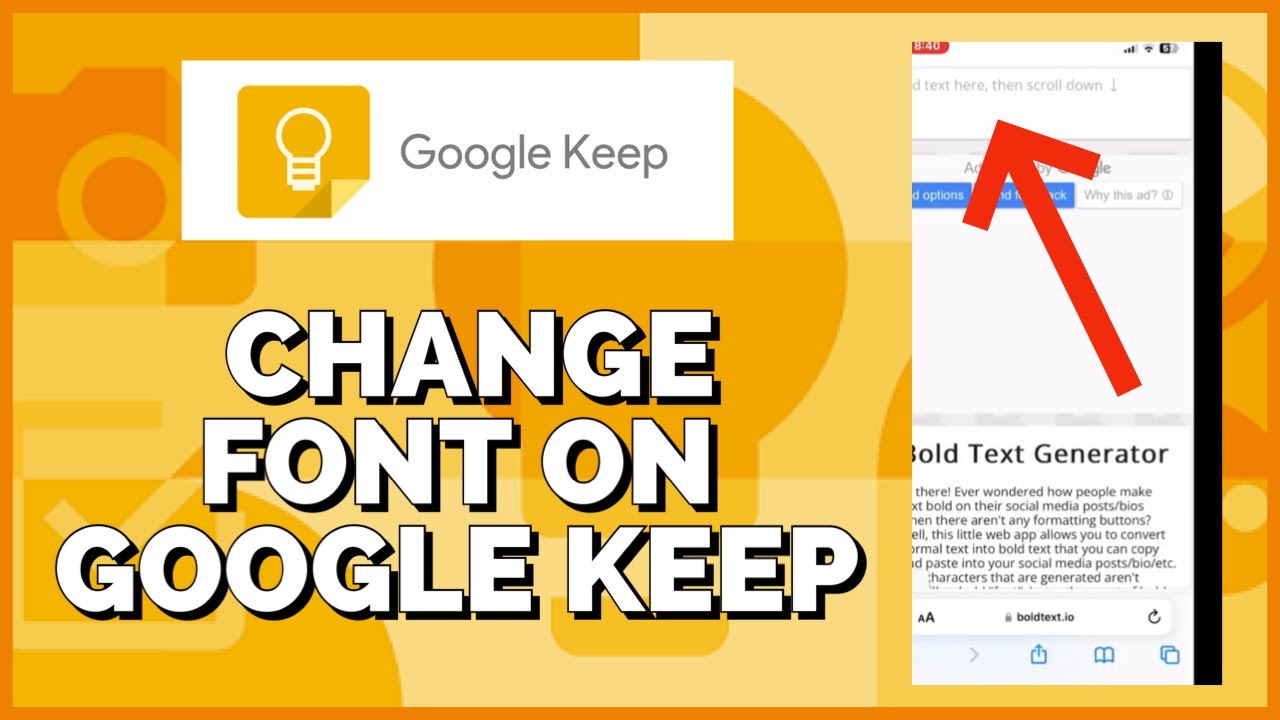 How to Change Font on Google Keep 2023? - YouTube
