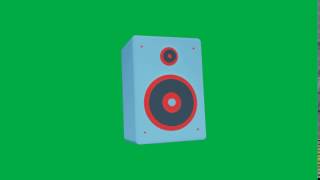 Speaker Amplifier Green Screen