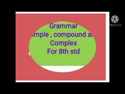 📖class - 8 💐term 3 English 🌷Grammar - simple compound and complex sentence