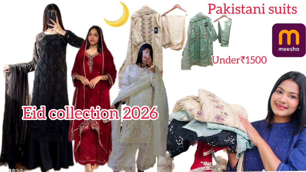 Meesho Eid Collection suits Haul|| Pakistani suits new Collection ||TryOnHaul#meeshosuitsethaul 
