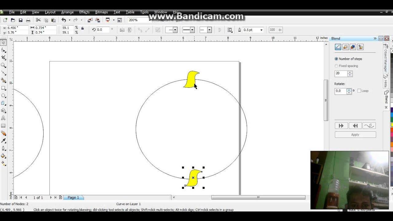 MEMBUAT LINGKARAN TAMBANG DENGAN COREL DRAW - YouTube