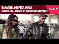 Ranveer Singh, Deepika Padukone Walk Hand-In-Hand At Mumbai Airport