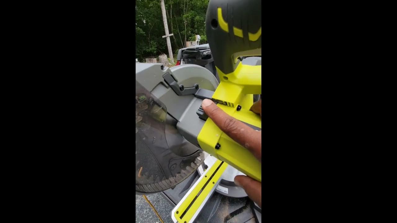Ryobi Tss103 10in compound miter saw unboxing YouTube
