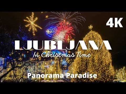 Ljubljana, Slovenia 4k - Christmas mood in Ljbljana- Travel Vlog #slovenia #ljubljana #christmas