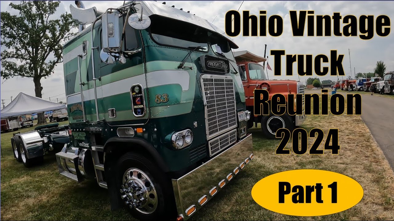 Ohio Vintage Truck Reunion 2024 Semi Trucks Cabover Part 1