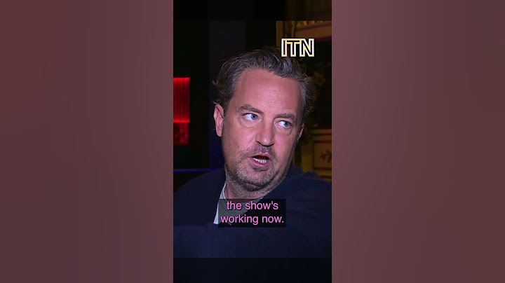 Matthew Perry – "Stop asking me questions about the Friends reunion" (2016)