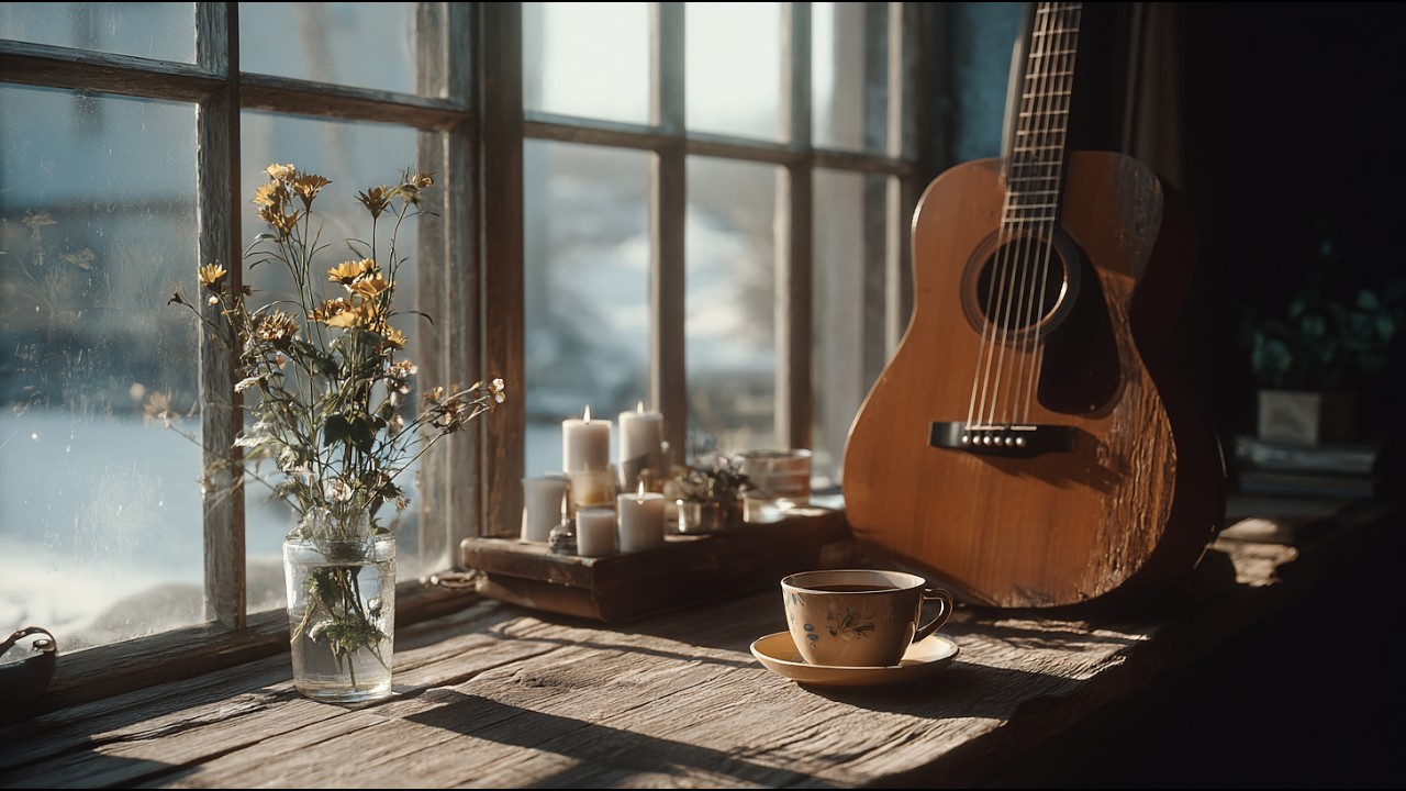Весенний джаз: Кофе и гитара у окна. Уютное утро [Музыка для работы, чтения и отдыха]