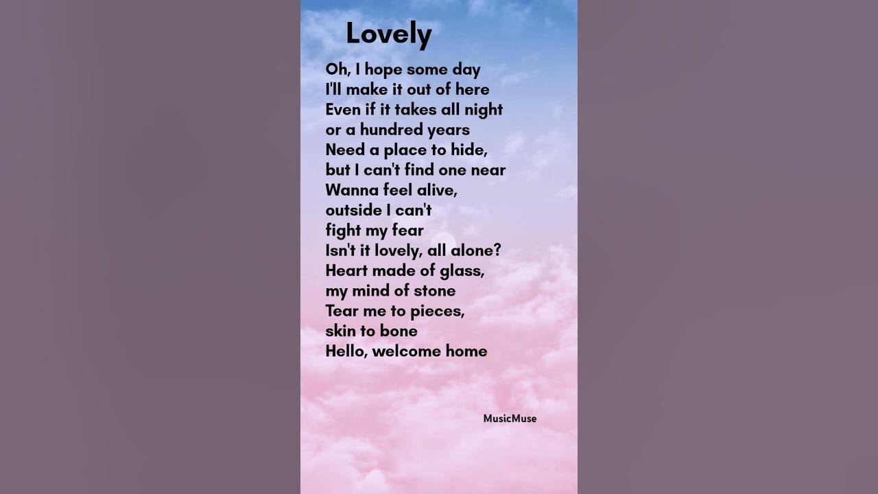 lovely - Billie Eilish and Khalid lyrics #music #love #lyrics #songlyrics lovely - Billie Eilish and Khalid lyrics #music #love #lyrics #songlyrics