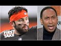 Stephen A. defends Baker Mayfield for clapping back on Twitter about Deshaun Watson | First Take