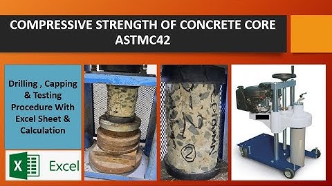 Concrete Core Compression Test ASTM C42 AASHTO T-24