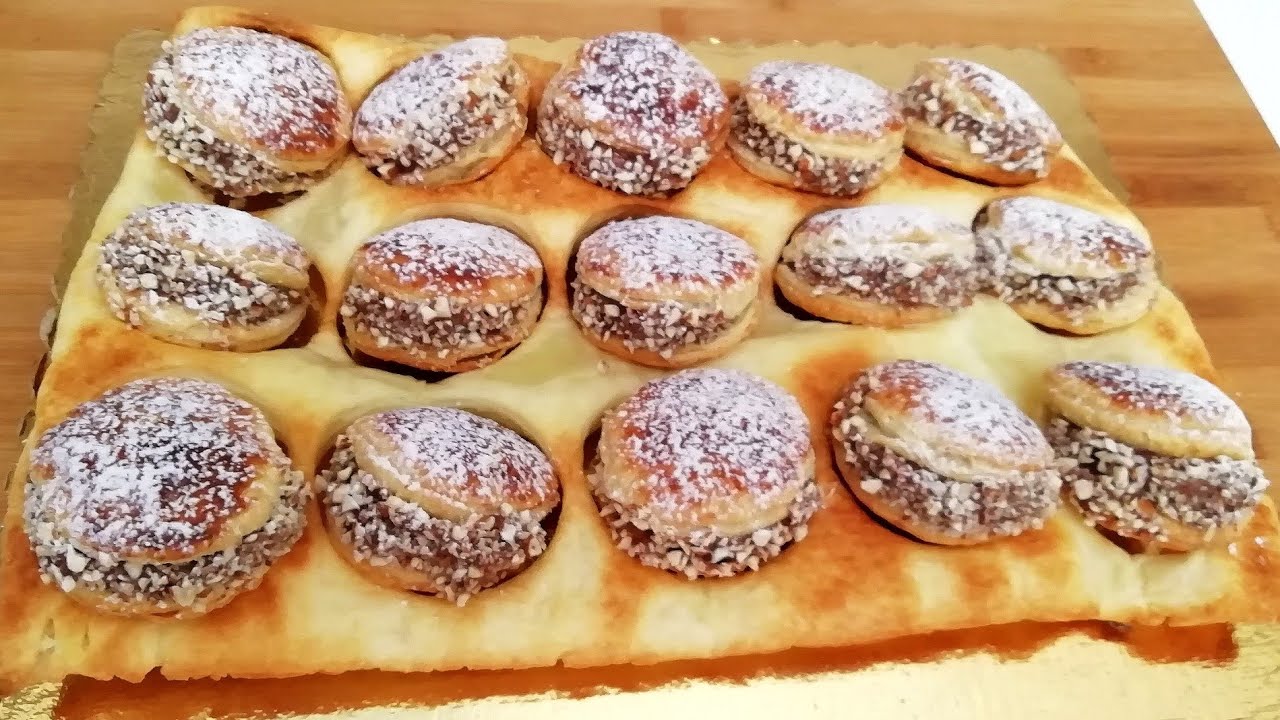 SFOGLIATINE CON CREMA GIANDUIA - Facilissime - Le ricette di zia Franca