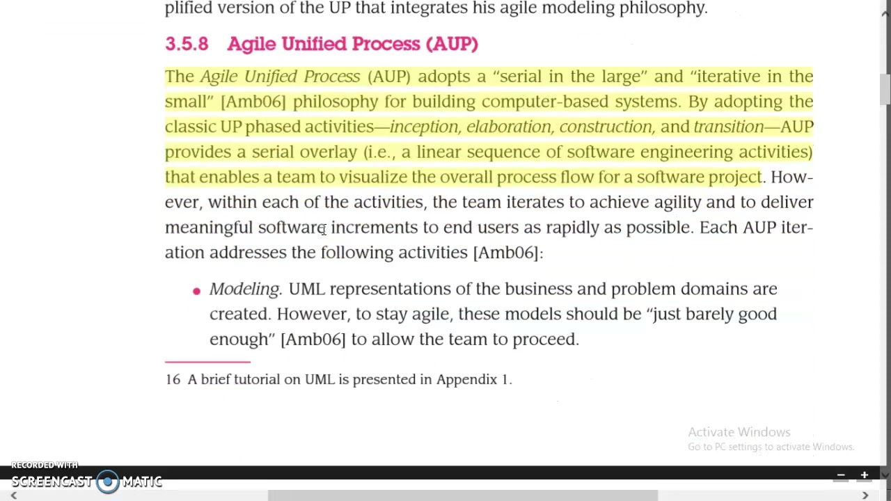 Software engineering | agile modelling and agile unified process models | module 2