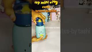 Caption:Tiny bottle, big cuteness 💧✨ Mini water bottle aesthetic setup! #shorts