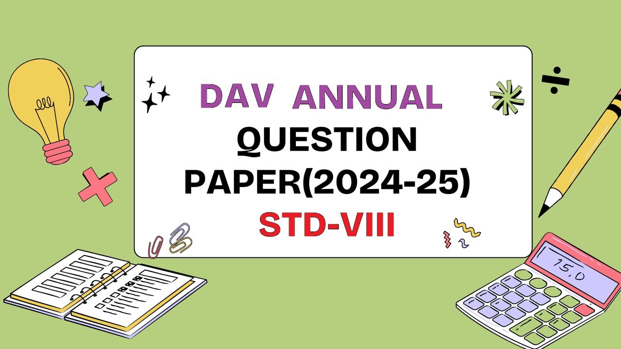 VIII ANNUAL MATH SOLVED PAPER 2025 - YouTube