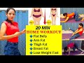 20 MIN HOME WORKOUT | Complete Workout For Flat Belly,Arm Fat,Thigh Fat,Breast Fat,Lose Weight Fast
