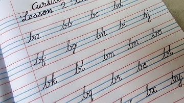 Cursive Handwriting for Beginners | how to connect letters in cursive Lesson 2 #cursive #calligraphy