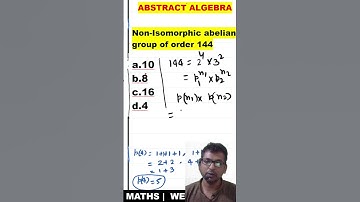#12 number of non isomorhic abelian group | how to find non isomorphic abelian group